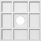 Ekena Millwork Rubik Architectural Grade PVC Contemporary Ceiling Medallion, 14"OD x 3"ID x 4 3/4"C x 1"P CMP14RK-03000 - alternate 1